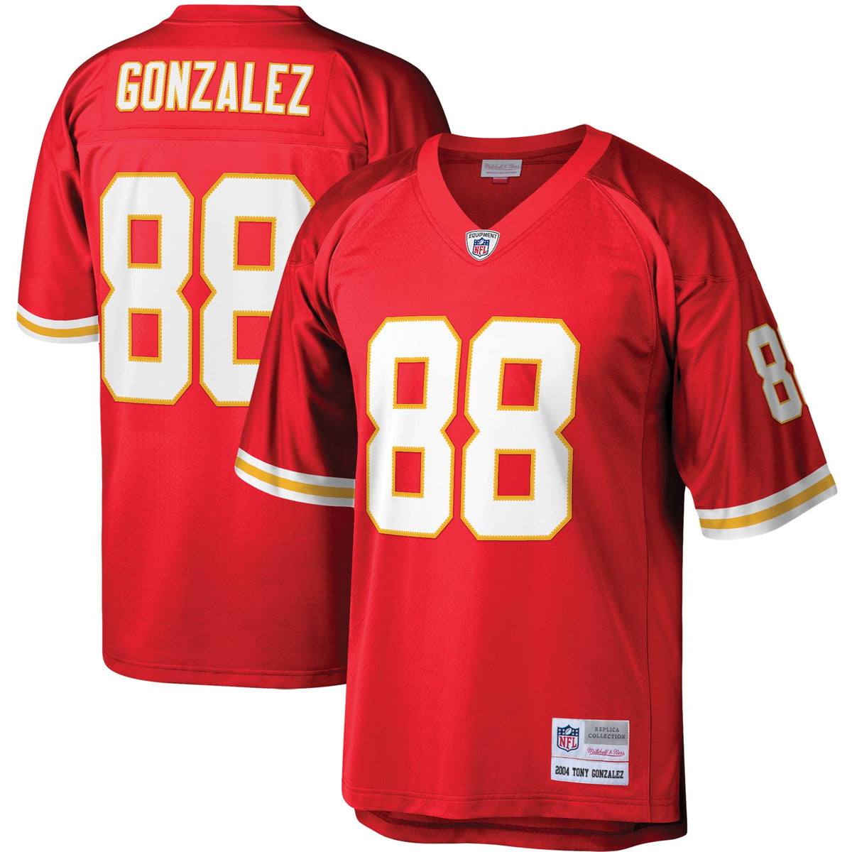 Tony Gonzalez Kansas City Chiefs Mitchell   Ness Legacy Replica Jersey   Red