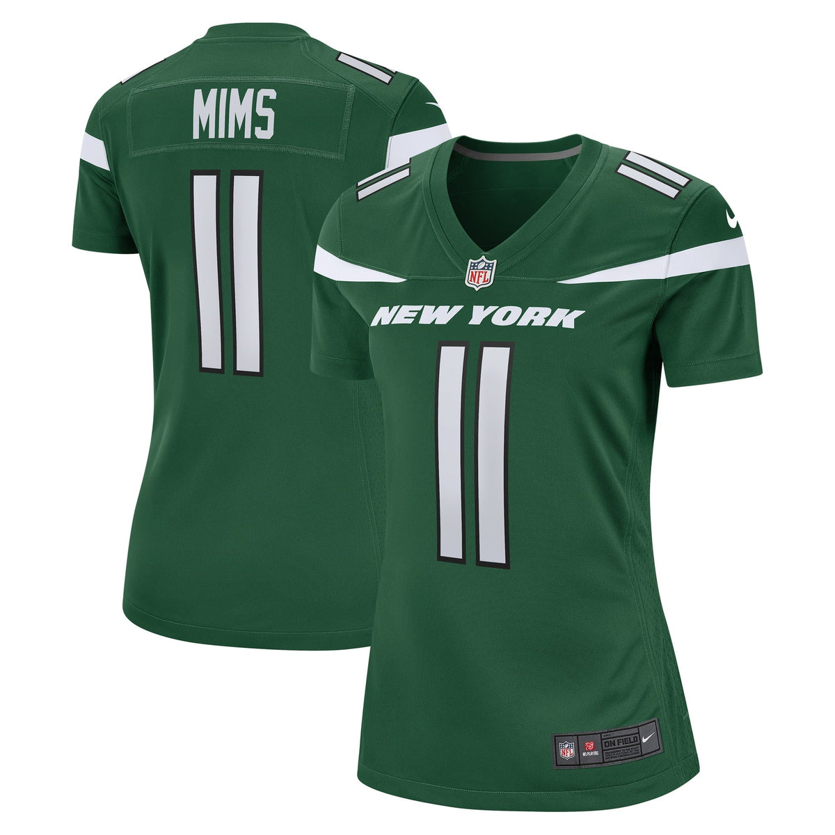Women s Nike Denzel Mims Gotham Green New York Jets Game Jersey