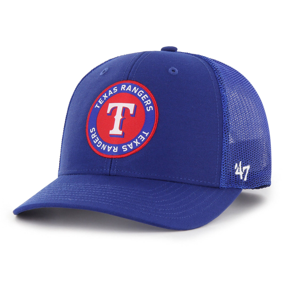 Texas Rangers '47 Unveil Trucker Adjustable Hat - Royal