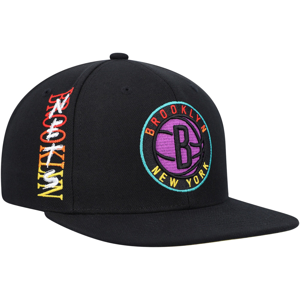 Brooklyn Nets Mitchell & Ness Soul High-Grade Fade Undervisor Snapback Hat - Black