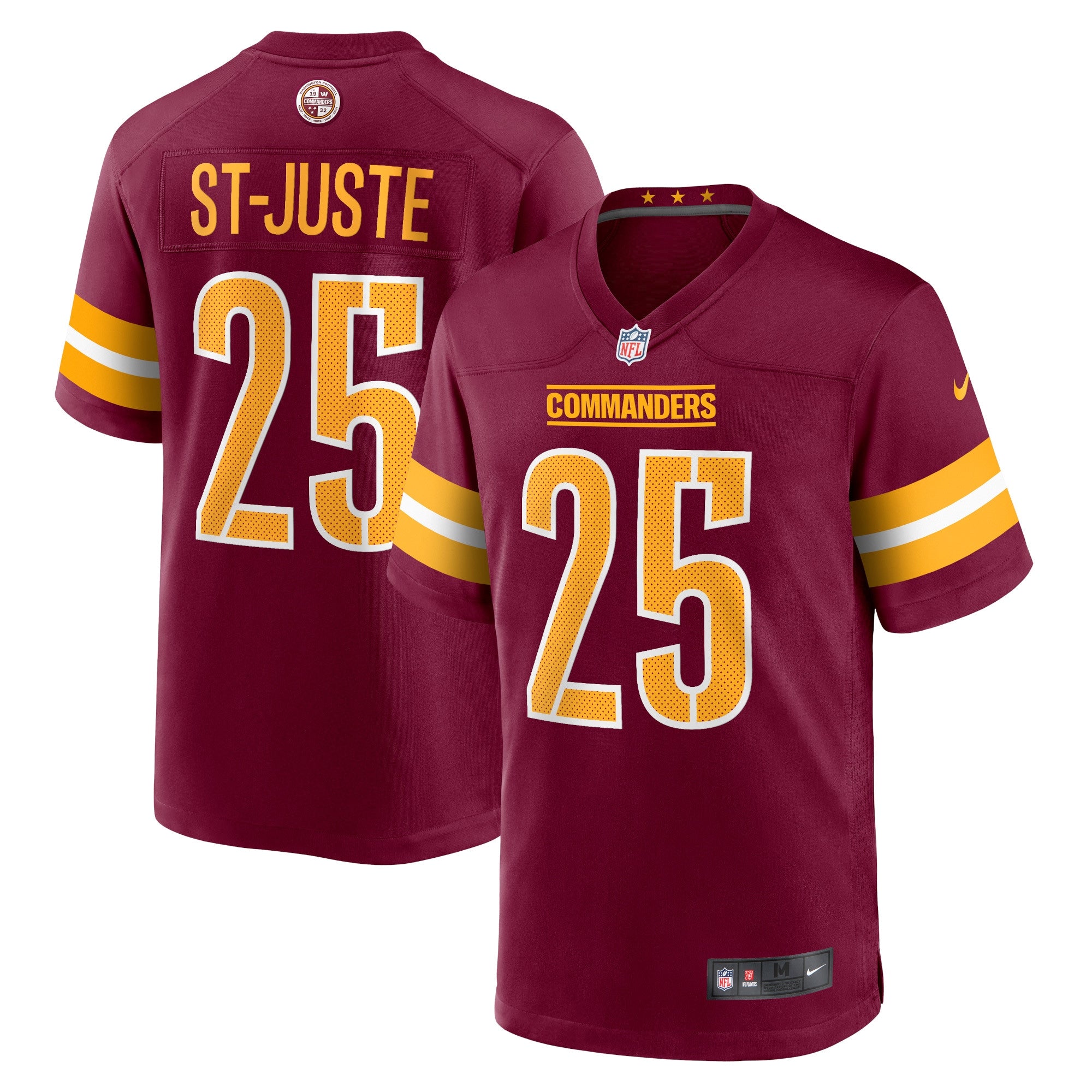 Benjamin St-Juste Washington Commanders Nike Player Game Jersey   Burgundy