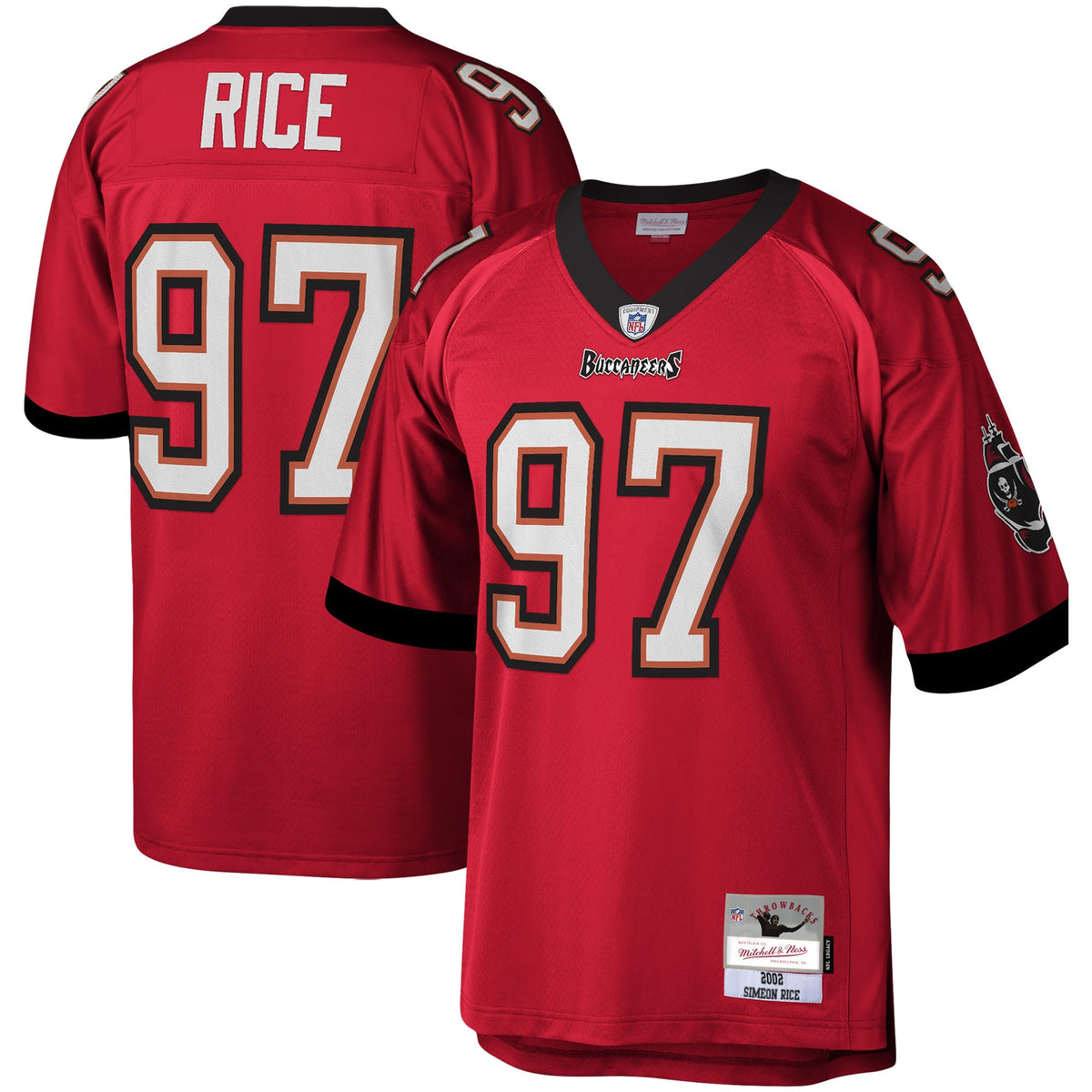 Simeon Rice Tampa Bay Buccaneers Mitchell   Ness Legacy Replica Jersey   Red