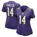 Women s Baltimore Ravens Kyle Hamilton Game Jersey   Purple