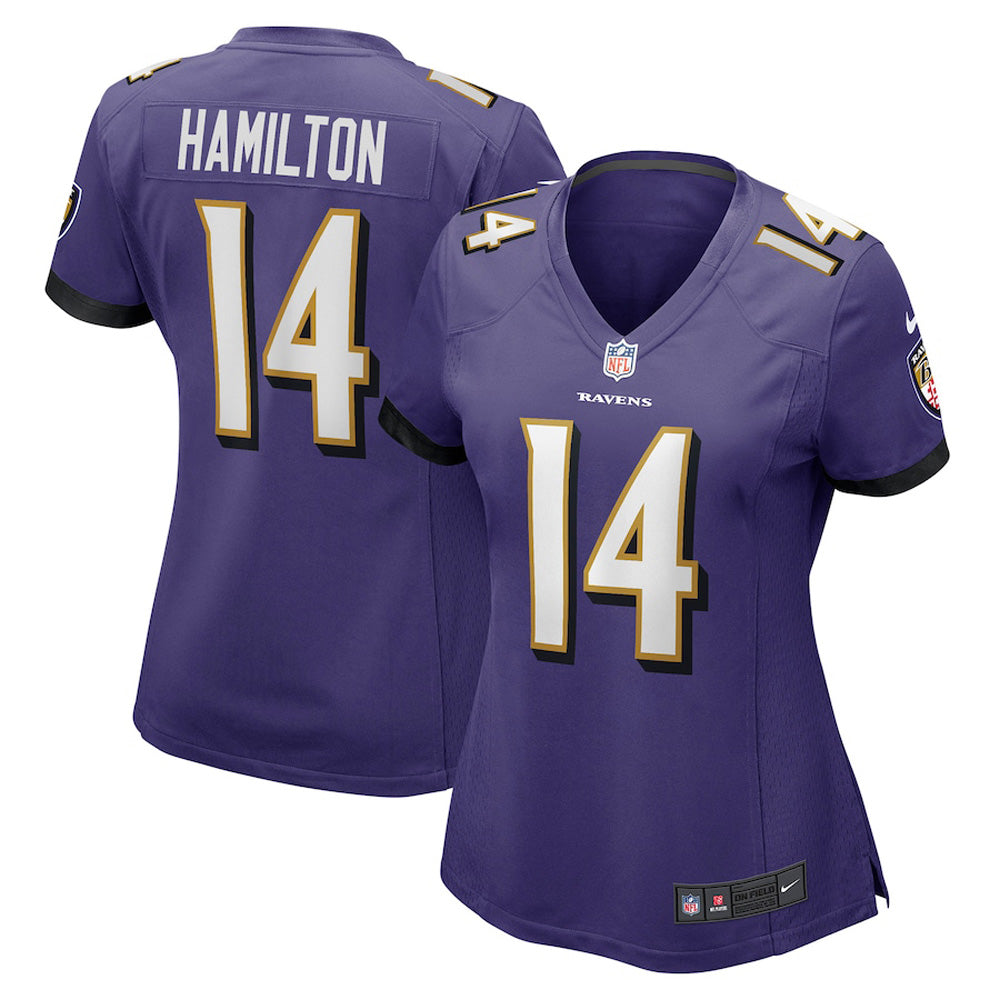 Women s Baltimore Ravens Kyle Hamilton Game Jersey   Purple