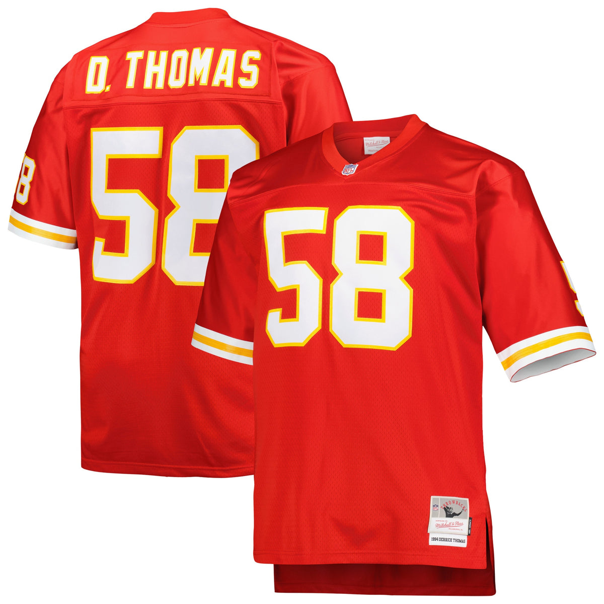 Derrick Thomas Kansas City Chiefs Mitchell   Ness Big   Tall 1994 Retired Player Replica Jersey   Red