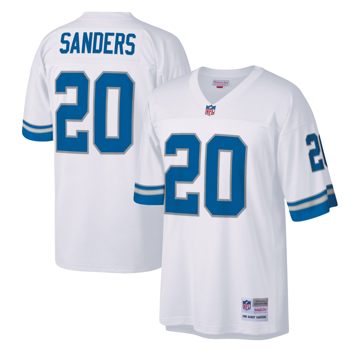 Barry Sanders Detroit Lions Mitchell   Ness Legacy Replica Jersey   White