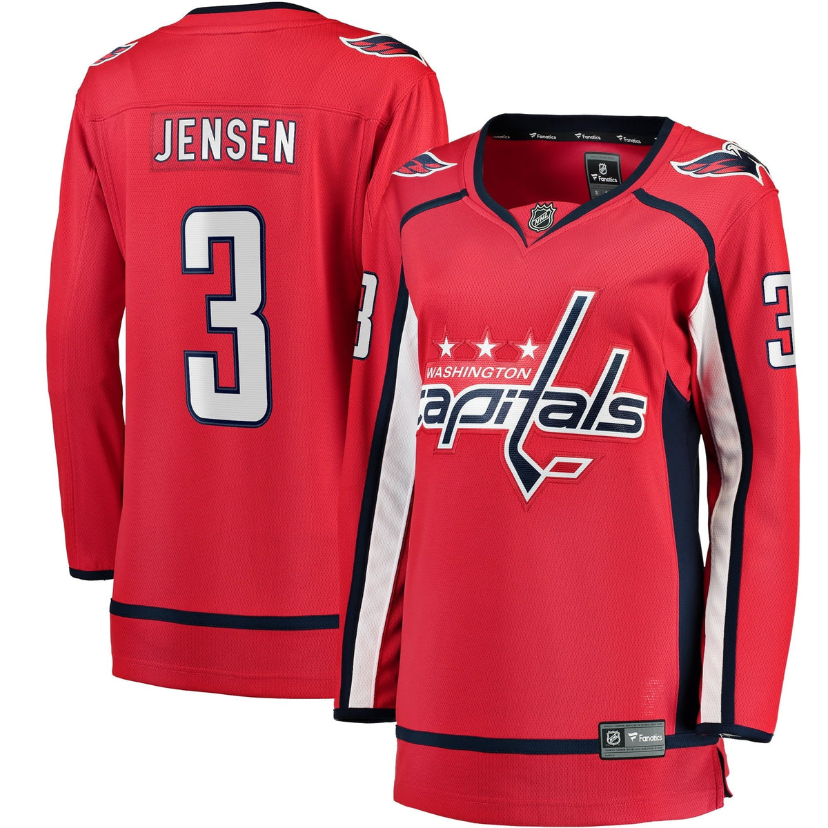 Women's Fanatics Branded Nick Jensen Red Washington Capitals Home Breakaway Player Jersey