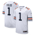 Men s Nike Justin Fields White Chicago Bears 2021 NFL Draft First Round Pick Alternate Classic Game Jersey