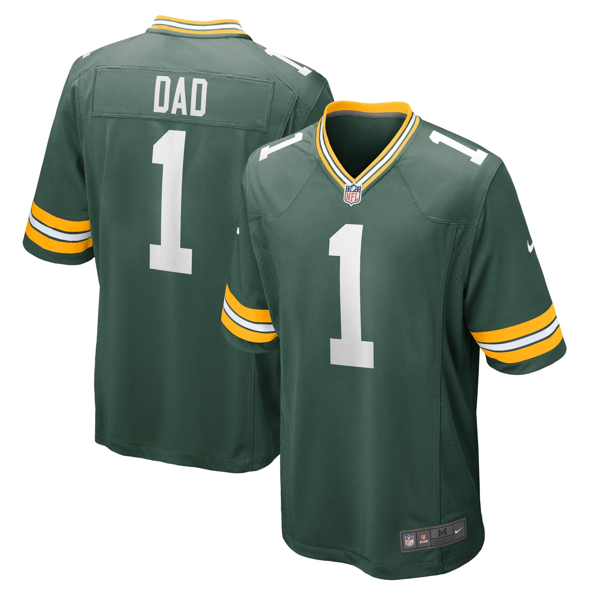 Number 1 Dad Green Bay Packers Nike Game Jersey   Green