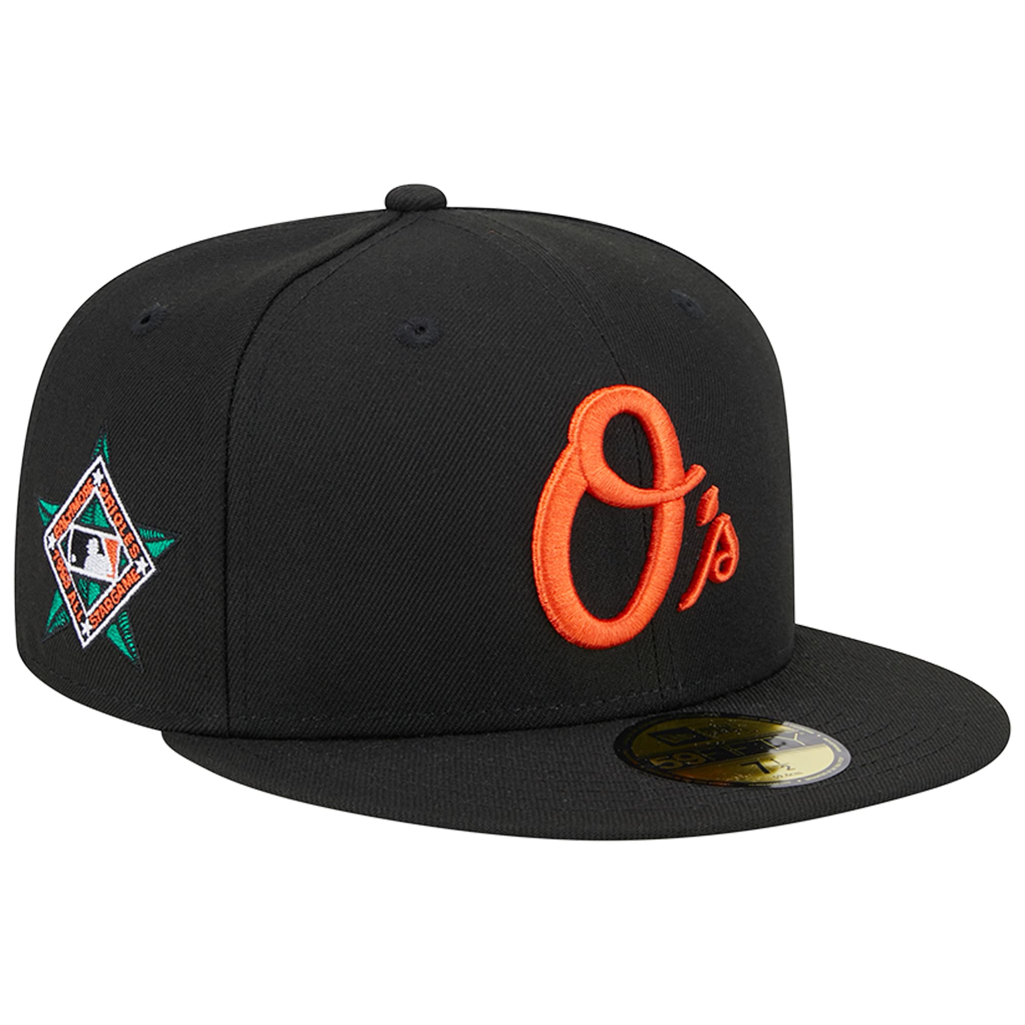 Baltimore Orioles New Era Alternate Logo 1993 MLB All-Star Game Team Color 59FIFTY Fitted Hat - Black