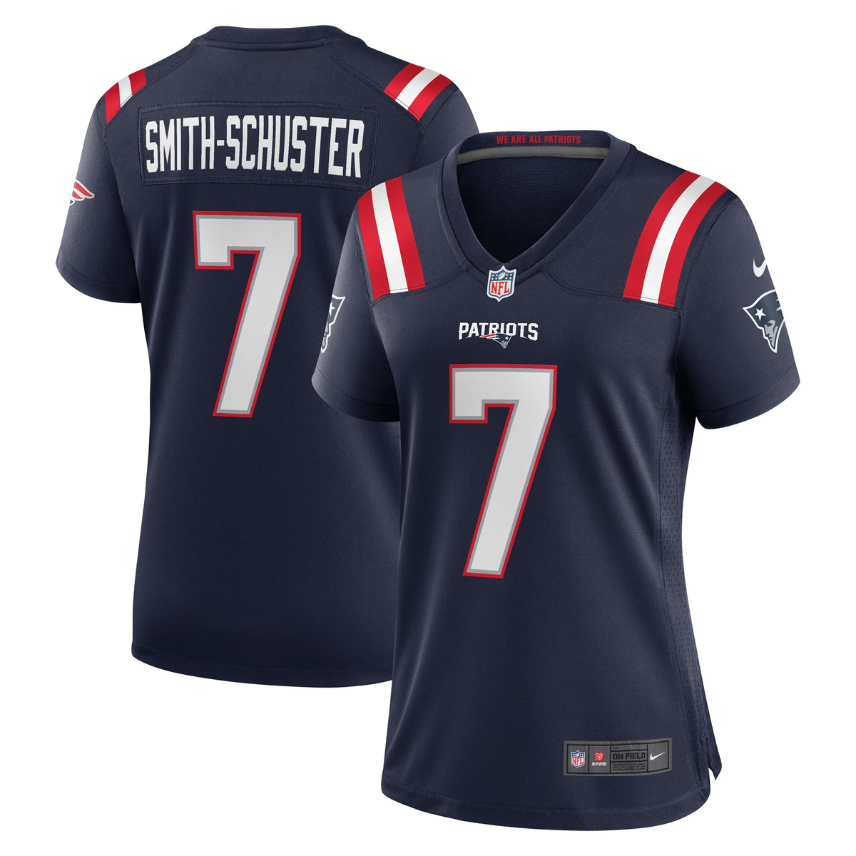 JuJu Smith-Schuster New England Patriots Nike Women s Game Player Jersey   Navy