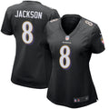 Lamar Jackson Baltimore Ravens Nike Women s Game Event Jersey   Black