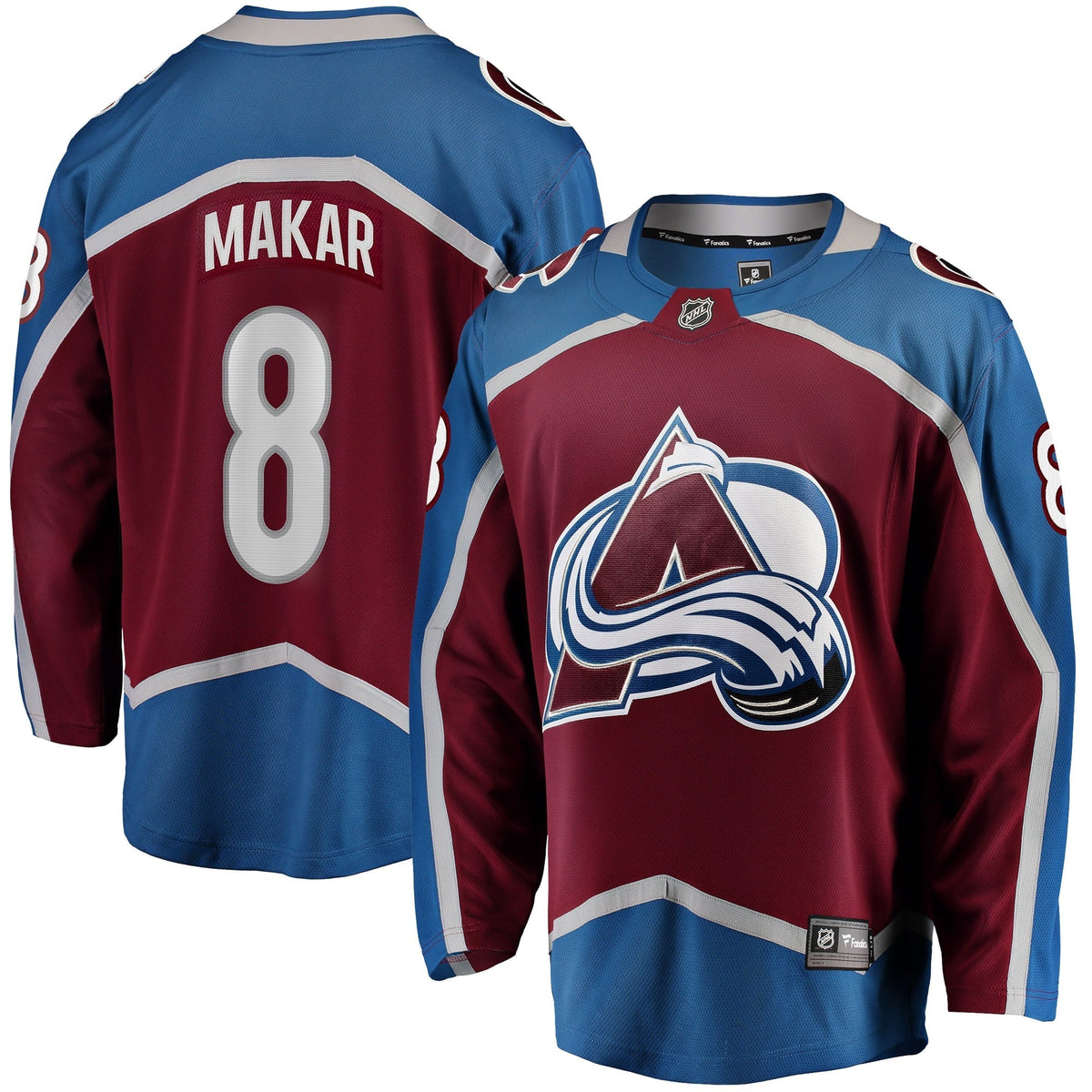 Men's Fanatics Branded Cale Makar Burgundy Colorado Avalanche Home Premier Breakaway Player Jersey