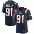 Men s Nike Deatrich Wise Jr. Navy New England Patriots Game Jersey