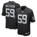Luke Masterson Las Vegas Raiders Nike Game Player Jersey   Black