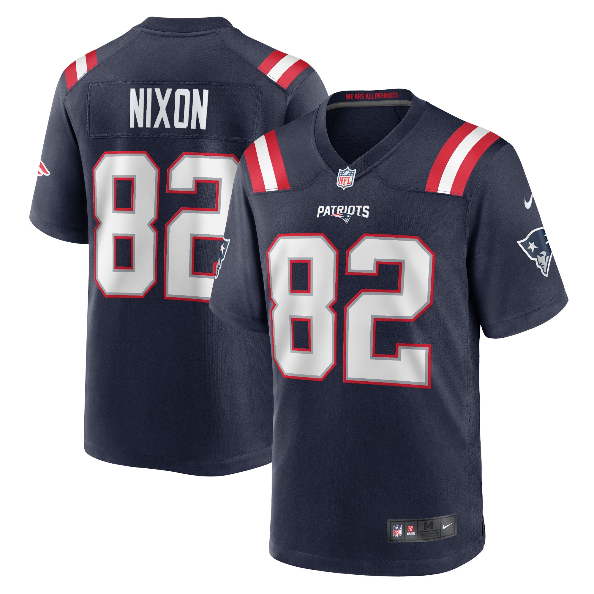 Tre Nixon New England Patriots Nike Player Game Jersey   Navy