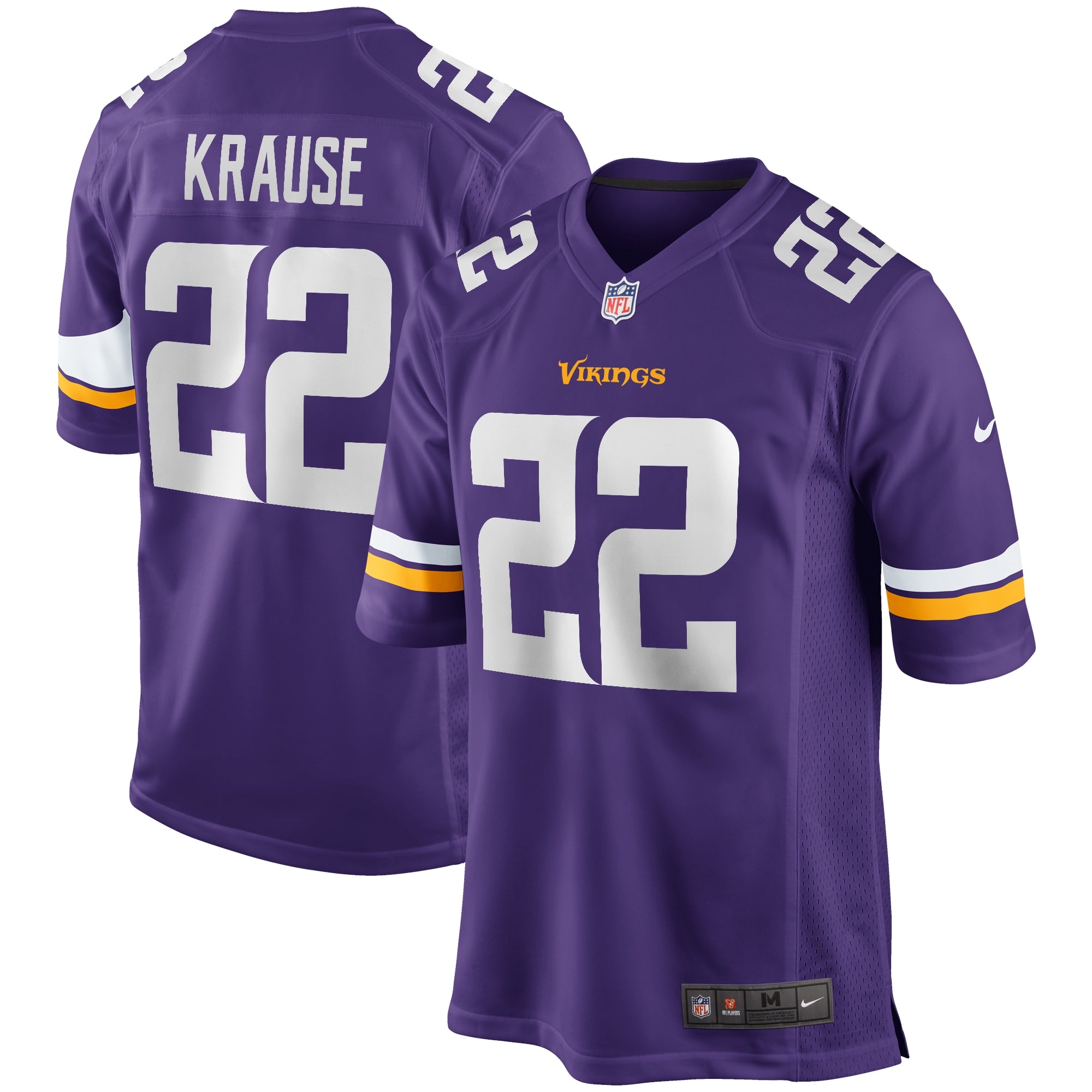 Paul Krause Minnesota Vikings Nike Game Retired Player Jersey   Purple