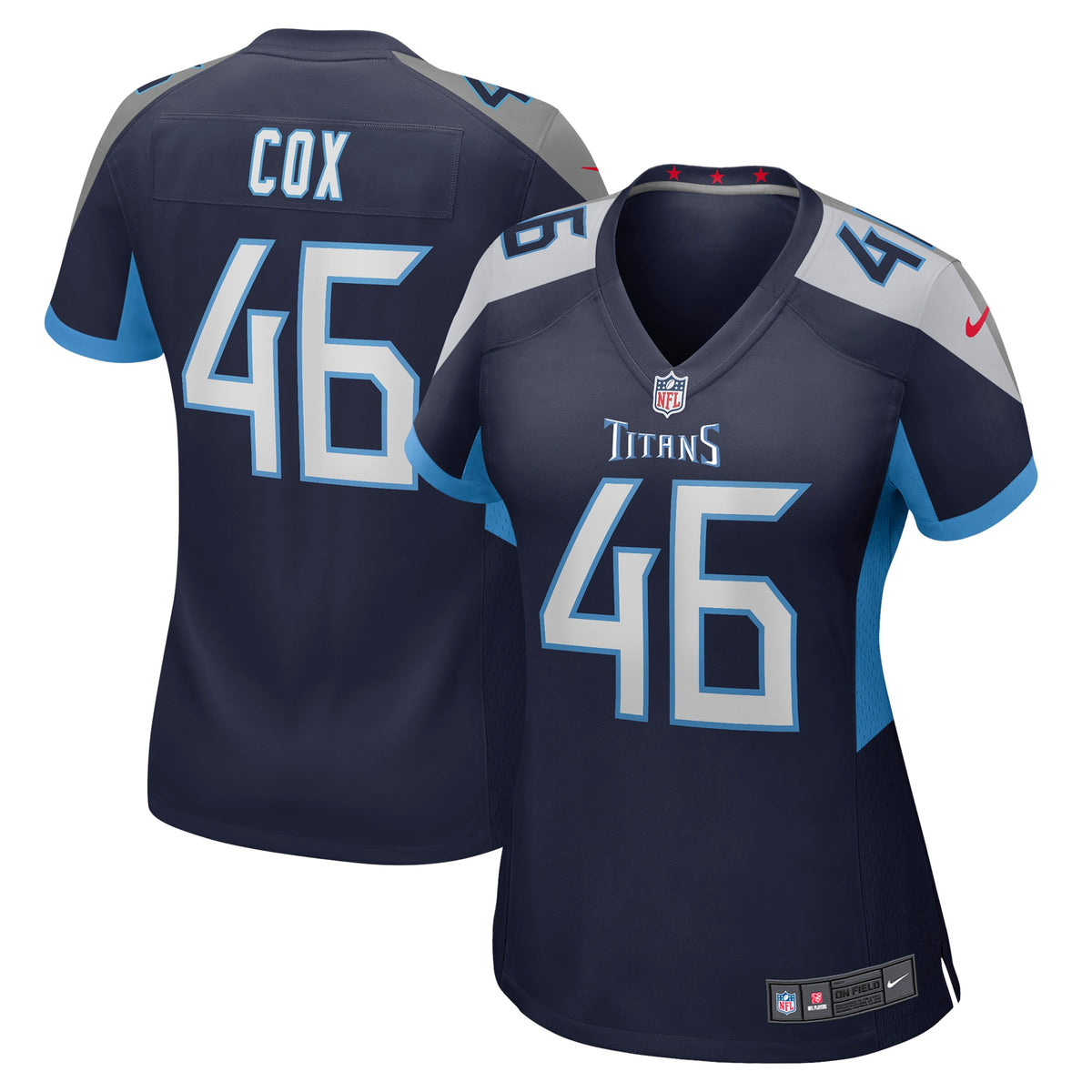 Morgan Cox Tennessee Titans Nike Women s Game Jersey   Navy