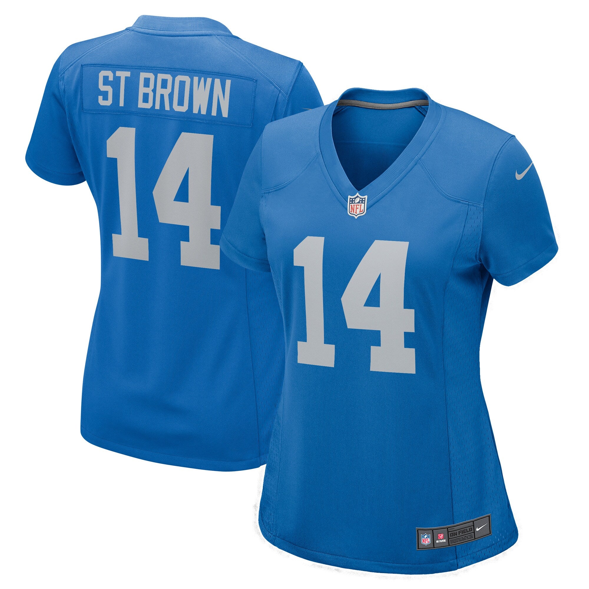Amon-Ra St. Brown Detroit Lions Nike Women s Player Game Jersey   Blue