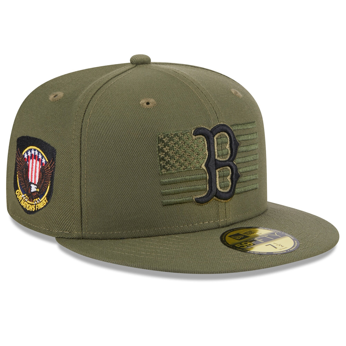 Boston Red Sox New Era 2023 Armed Forces Day On-Field 59FIFTY Fitted Hat - Green