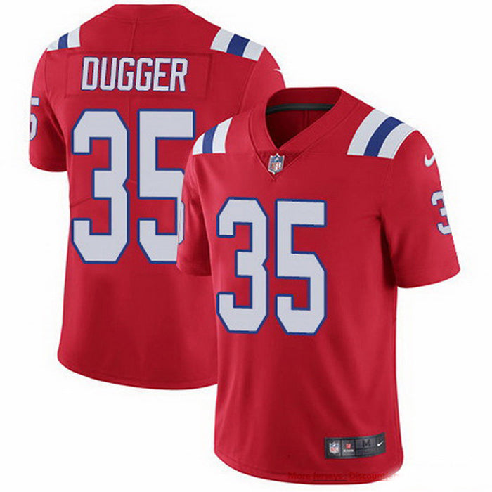 Youth New England Patriots Kyle Dugger Vapor Jersey   Red