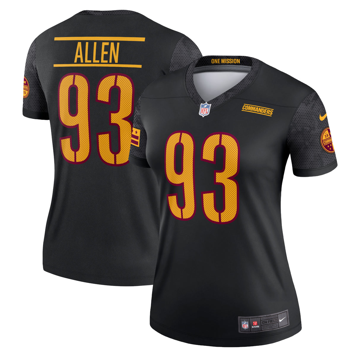 Jonathan Allen Washington Commanders Nike Women s Alternate Legend Jersey   Black