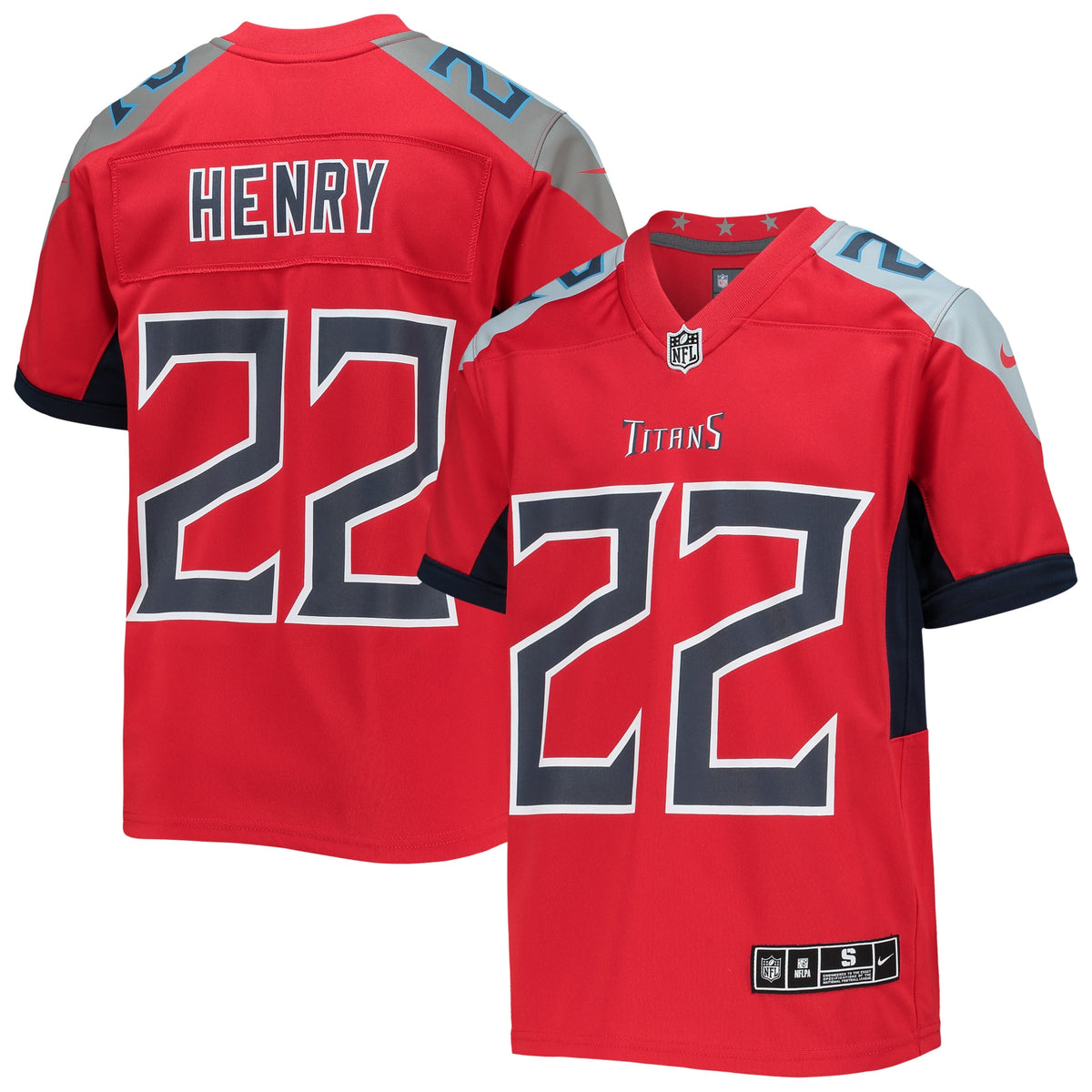 Derrick Henry Tennessee Titans Nike Youth Inverted Team Game Jersey   Red