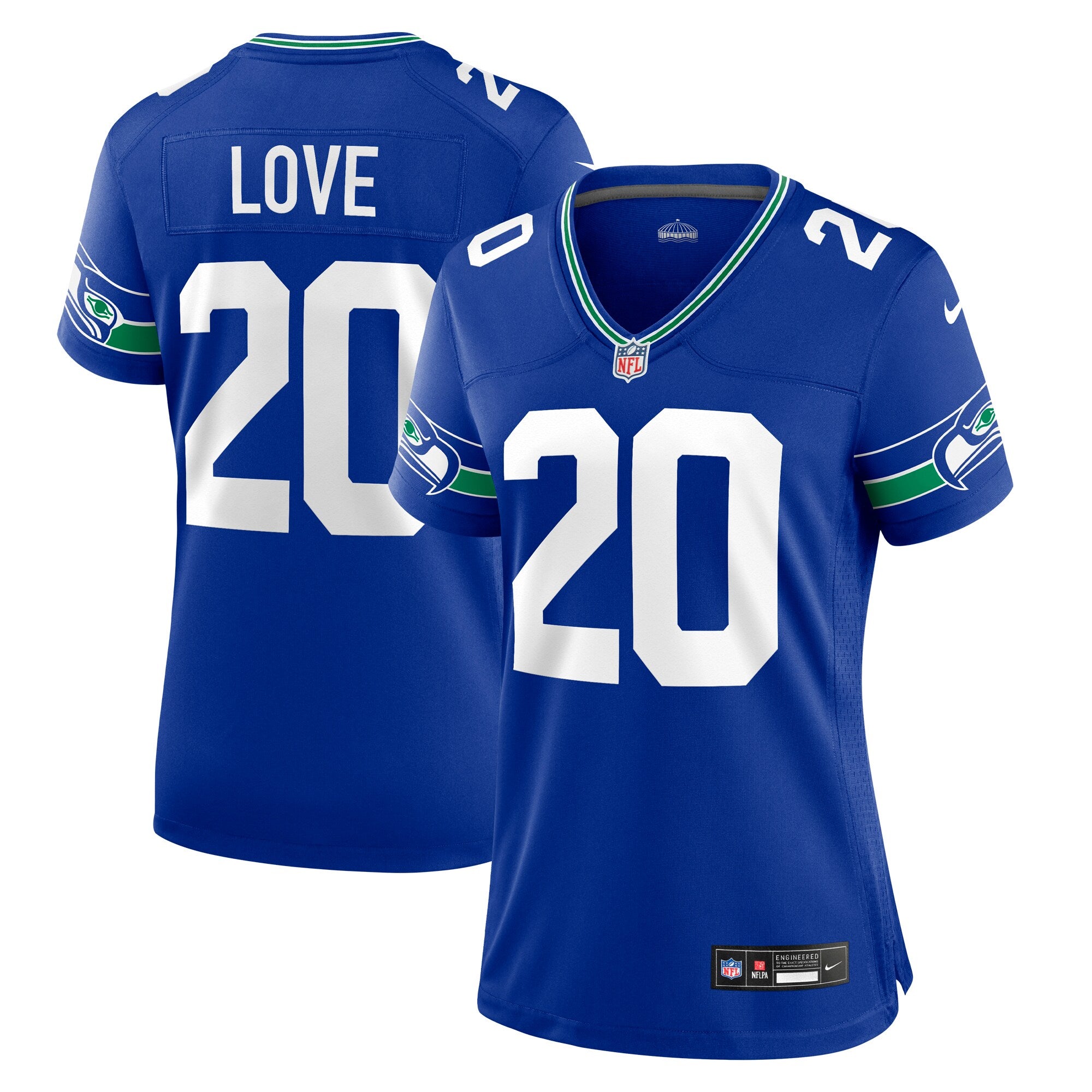 Julian Love Seattle Seahawks Nike Women s Throwback Player Game Jersey Royal