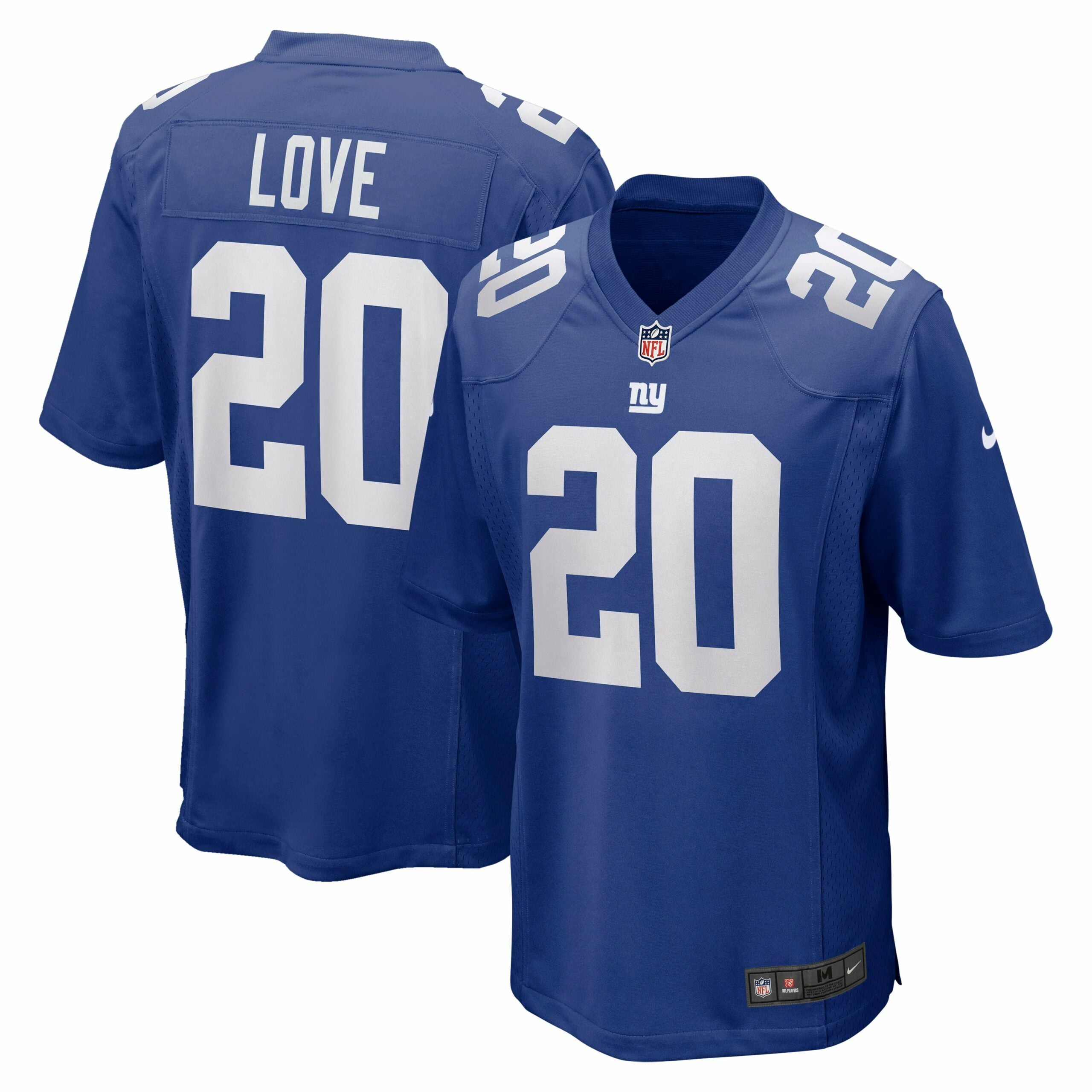 Men s Nike Julian Love Royal New York Giants Game Jersey