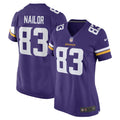 Women s Nike Jalen Nailor Purple Minnesota Vikings Game Player Jersey