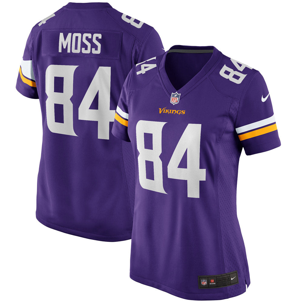 Women s Minnesota Vikings Randy Moss Game Retired Player Jersey Purple