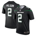 Men s Nike Zach Wilson Black New York Jets Legend Jersey
