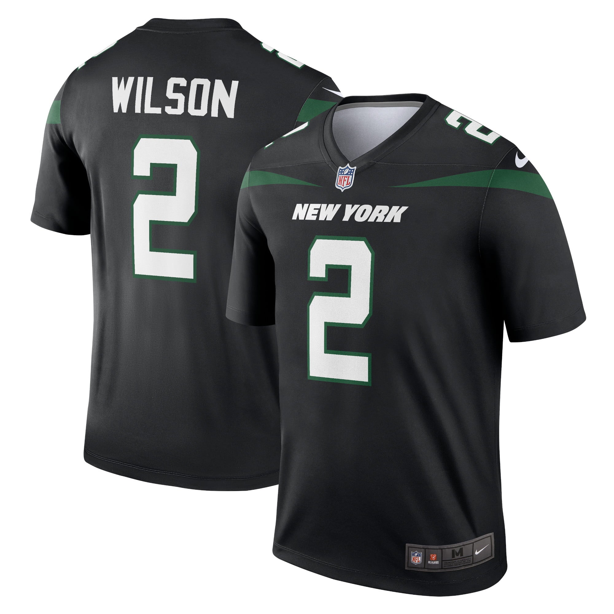 Men s Nike Zach Wilson Black New York Jets Legend Jersey