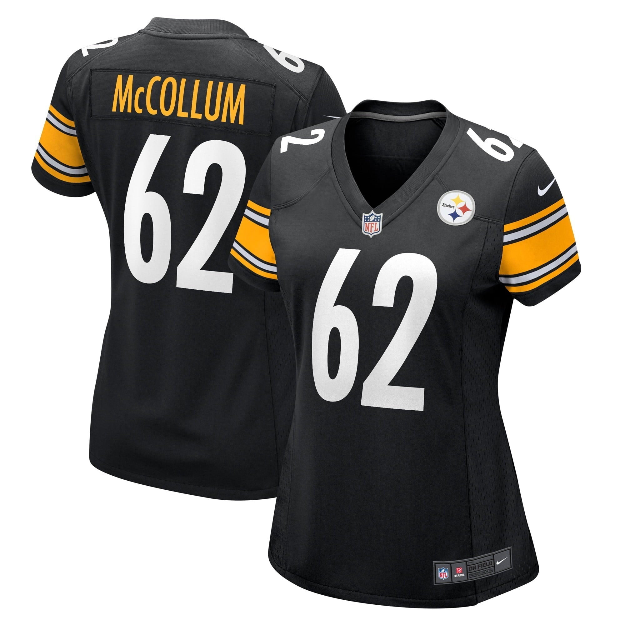 Women s Nike Ryan McCollum Black Pittsburgh Steelers Game Player Jersey