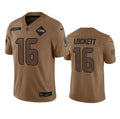 Men s Seattle Seahawks Tyler Lockett 2023 Brown Salute To Service Limited Stitched Jerseys