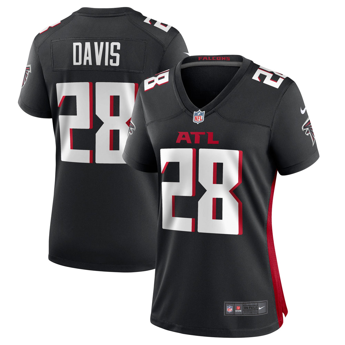 Mike Davis Atlanta Falcons Nike Women s Game Player Jersey   Black