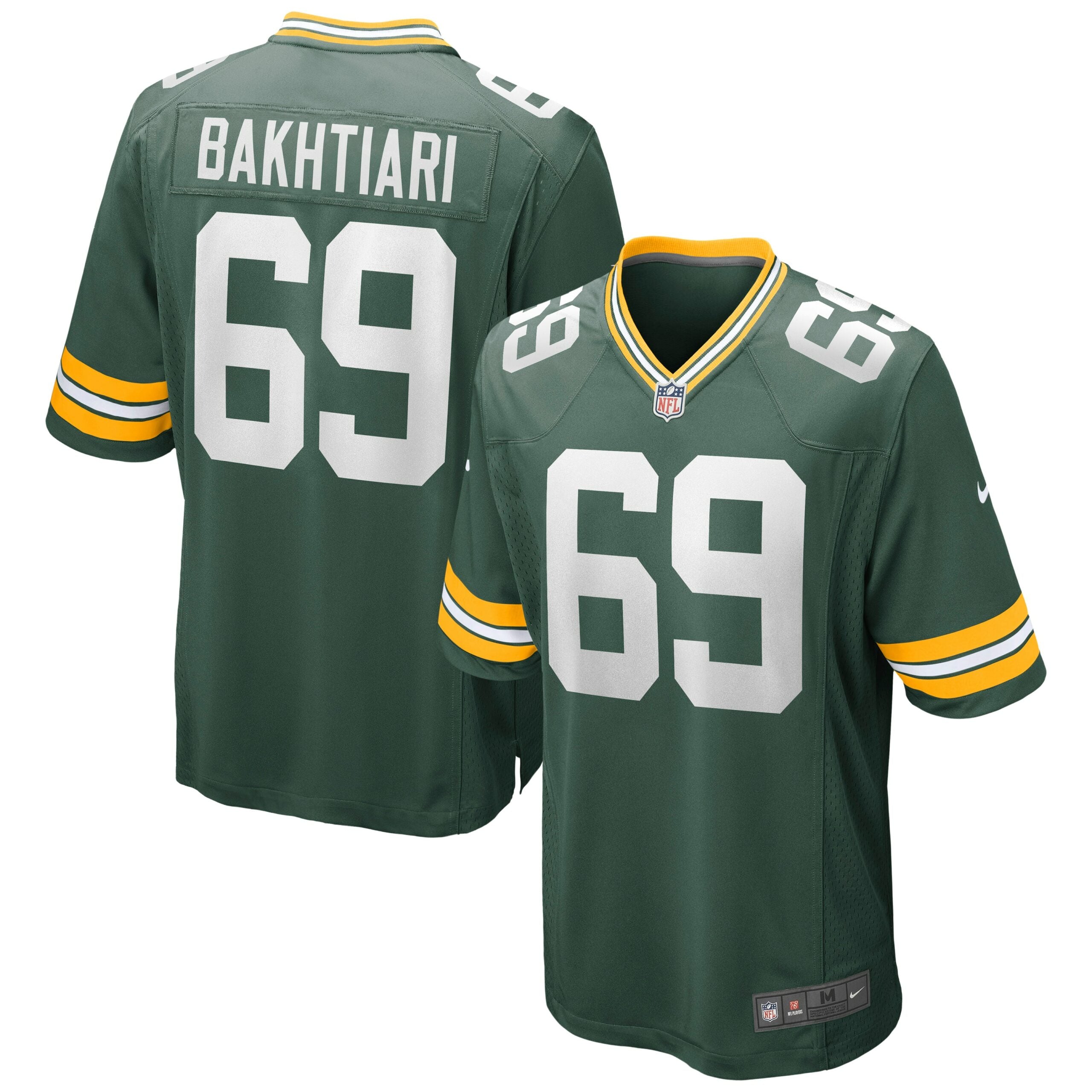 David Bakhtiari Green Bay Packers Nike Game Jersey   Green
