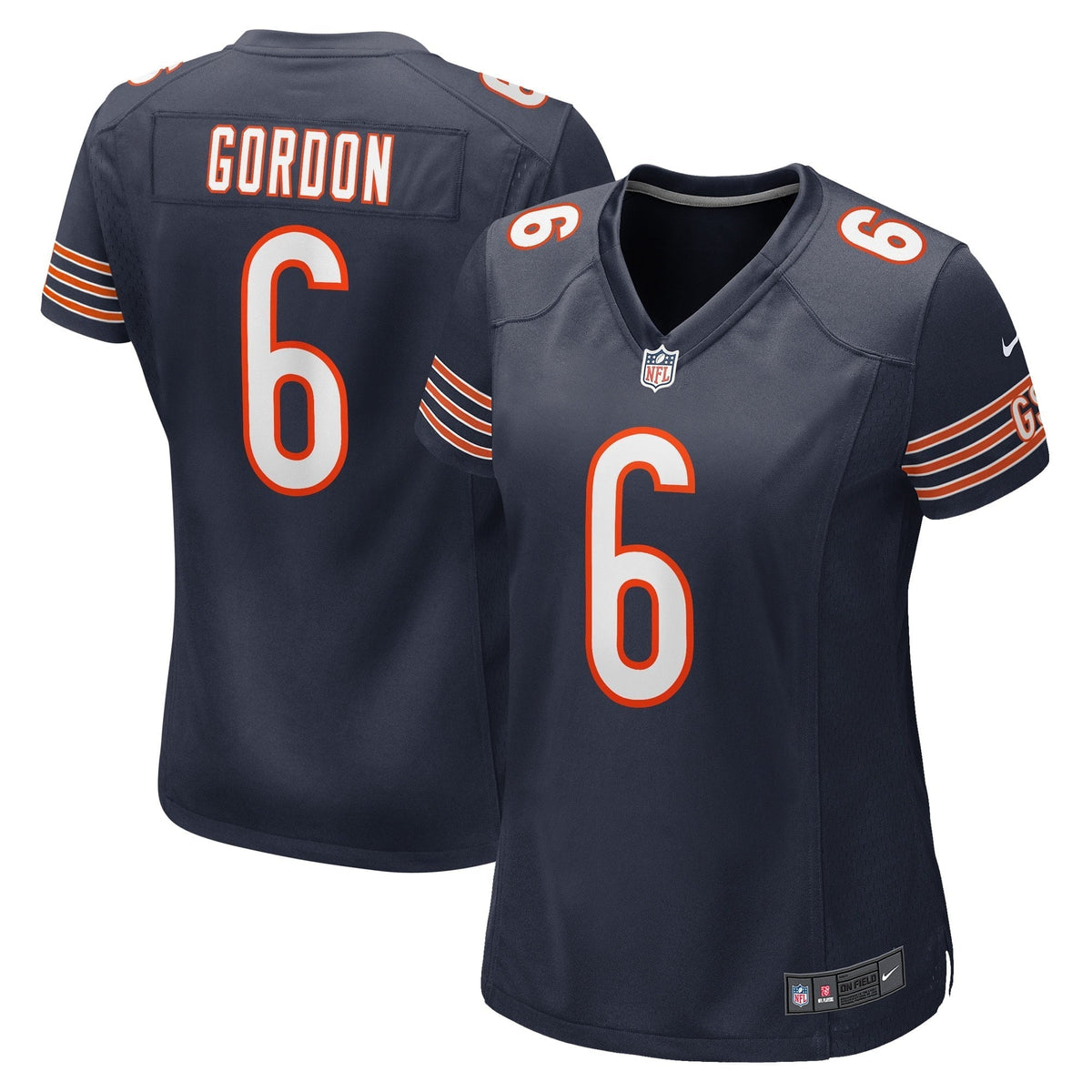 Women s Nike Kyler Gordon Navy Chicago Bears Game Player Jersey