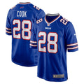 Men s Nike James Cook Royal Buffalo Bills Game Player Jersey