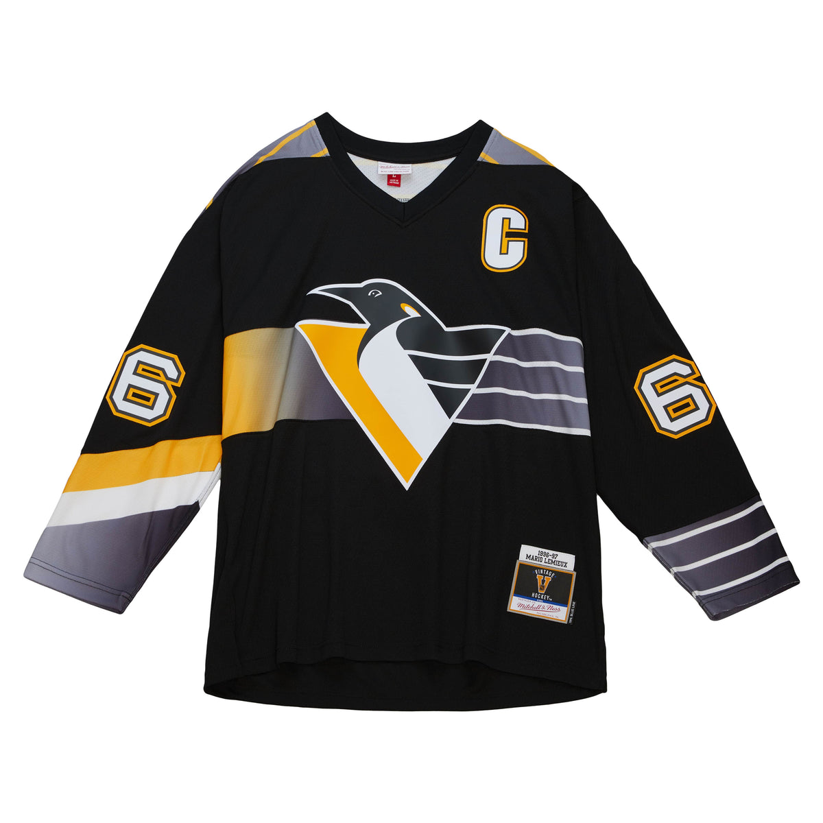 Blue Line Mario Lemieux Pittsburgh Penguins 1996 Jersey