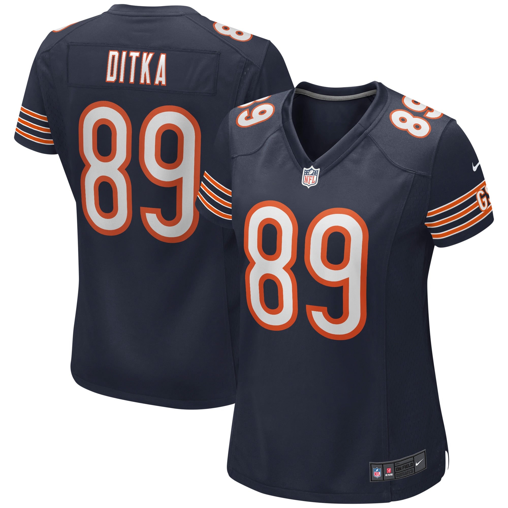 Mike Ditka Chicago Bears Nike Women s Game Retired Player Jersey   Navy