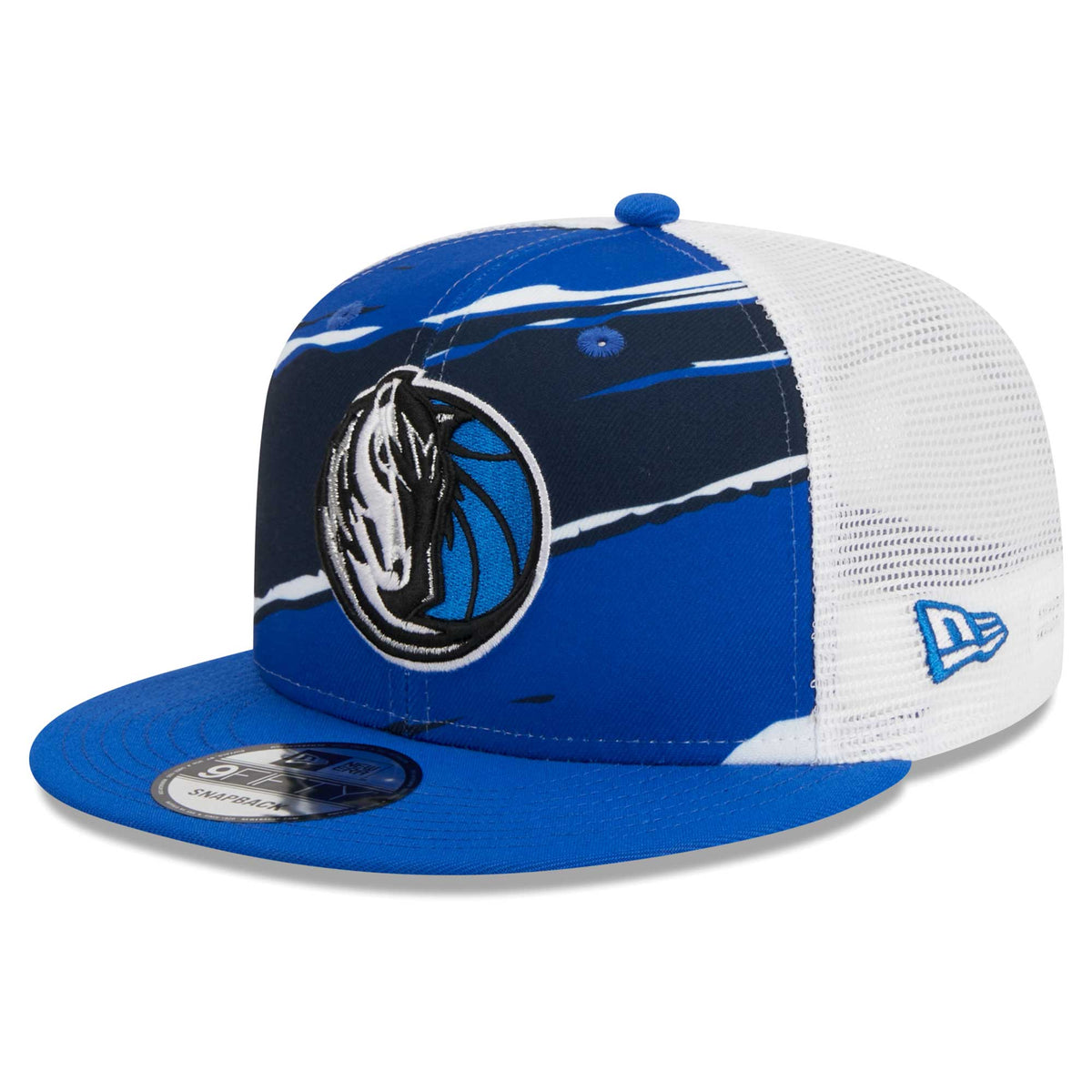 Dallas Mavericks New Era Tear Trucker 9FIFTY Adjustable Hat - Blue/White