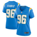Women s Nike Breiden Fehoko Powder Blue Los Angeles Chargers Game Player Jersey