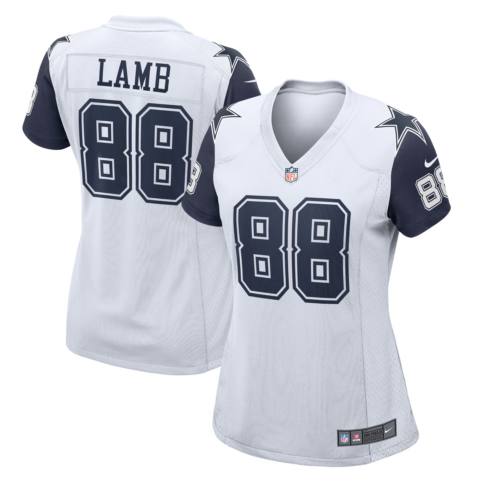 CeeDee Lamb Dallas Cowboys Nike Women s 2nd Alternate Game Jersey   White