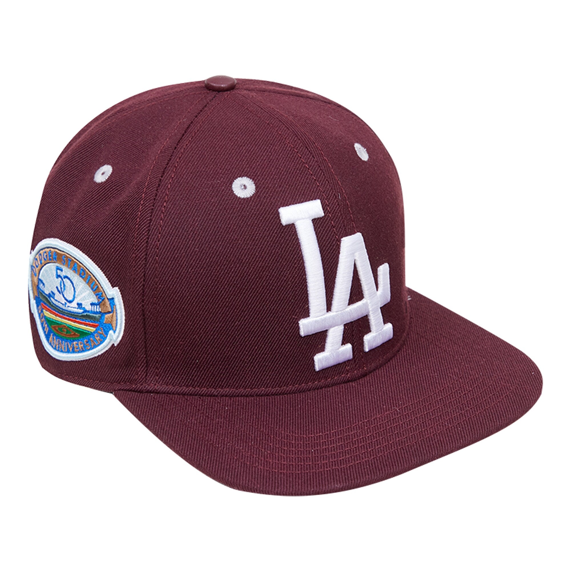Los Angeles Dodgers Pro Standard Wine Snapback Hat - Burgundy