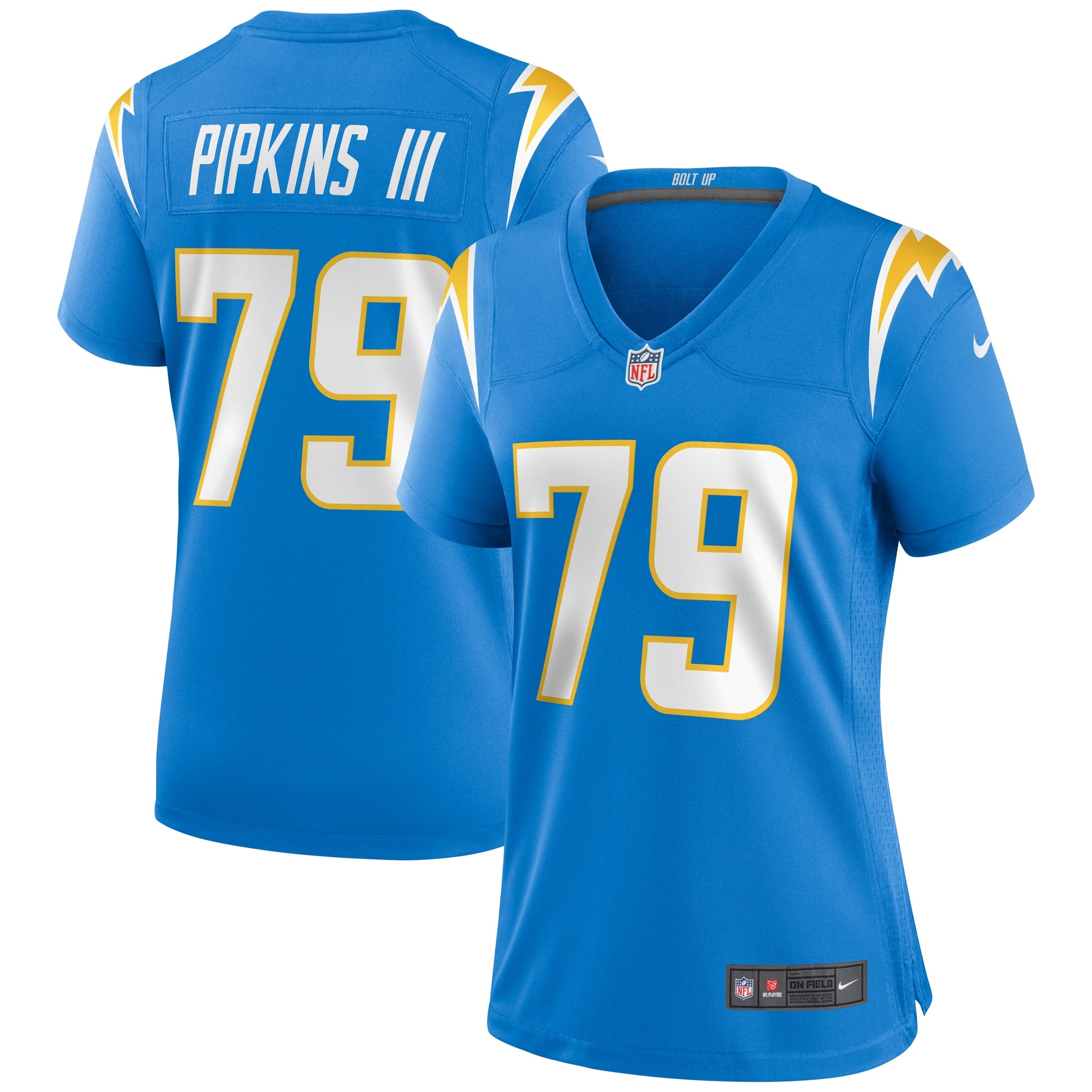 Trey Pipkins III Los Angeles Chargers Nike Women s Game Jersey   Powder Blue