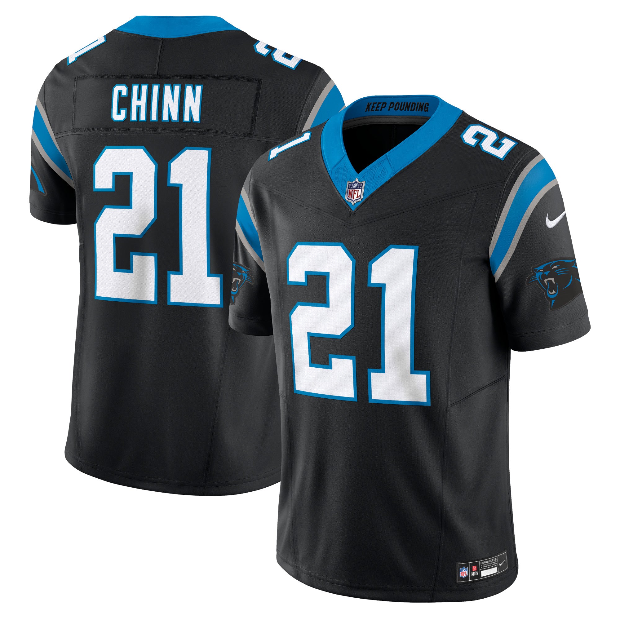 Jeremy Chinn Carolina Panthers Nike Vapor F.U.S.E. Limited Jersey   Black