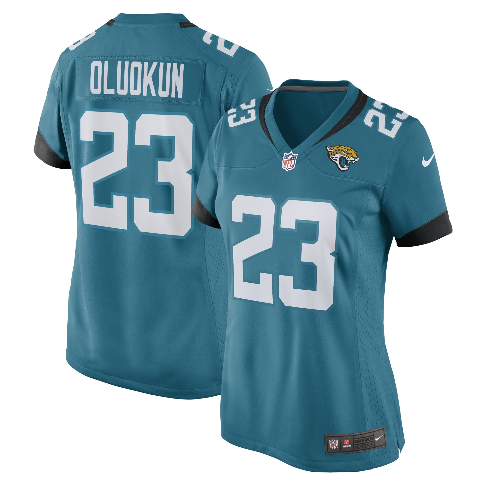 Foyesade Oluokun Jacksonville Jaguars Nike Women s Game Player Jersey   Teal