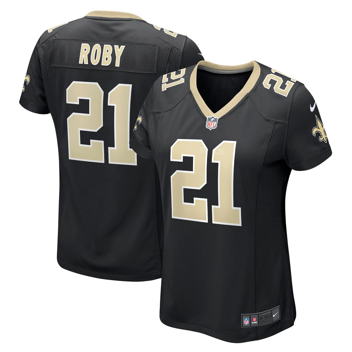 Women s Nike Bradley Roby Black New Orleans Saints Game Jersey