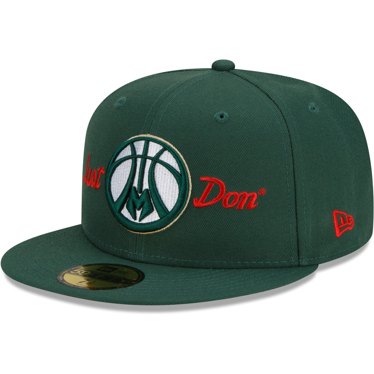 Milwaukee Bucks New Era x Just Don 59FIFTY Fitted Hat - Hunter Green